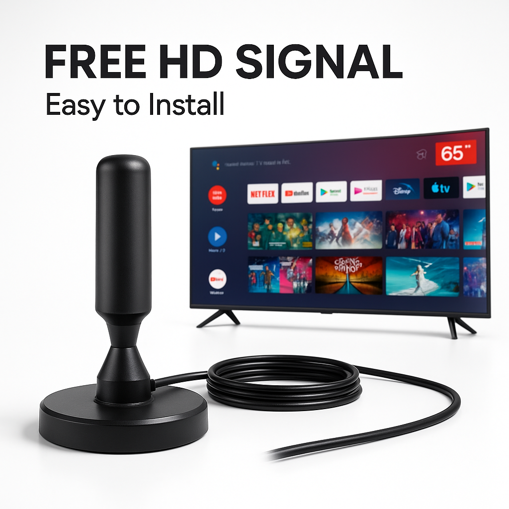 Antena de TV HD 2x1